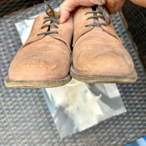 Fiorentini + Baker Nubuck Leather Pink Oxford Shoes - Picture 4 of 8